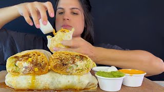 BURRITOS  MUKBANG  ASMR  EATING SOUNDS [upl. by Annoyi]