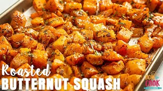 Roasted Butternut Squash Recipe StepbyStep  HowToCookRecipes [upl. by Aneger]