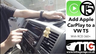 Upgrade a VW T51 Head unit to CarPlay and Android Its Easy RCD 360 is Best VW T5 Head unit [upl. by Suryc574]