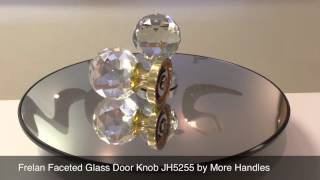 Faceted Glass Door Knob Frelan JH5255 by MoreHandlescouk [upl. by Lehcnom410]