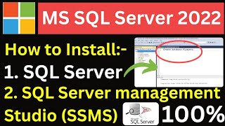 how to download Microsoft SQL server SQL Server download kaise karen how to install server SQL [upl. by Nairde]