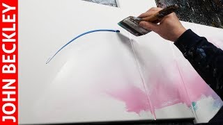 Abstract Painting demonstration in Acrylics with masking tape  Abaris [upl. by Shaia]