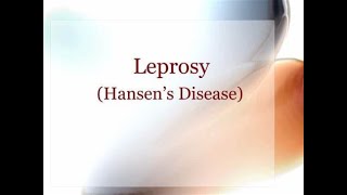 Leprosy [upl. by Yrol]