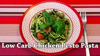 Chicken Pesto Pasta with Zoodles  Keto Recipe  11 Meal Prep Recipe  12 [upl. by Malvia]