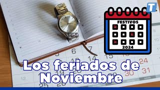 Los VERDADEROS días FERIADOS de NOVIEMBRE 🗓️ [upl. by Eniamej844]