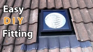 VELUX sun tunnel DIY install  EASY how to fit a solar tube or suntube [upl. by Ylrebnik]