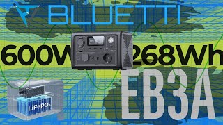 Портативна електростанція чи великий павербанк  Portable Power Station 600W 268Wh  BLUETTI EB3A [upl. by Eecak107]