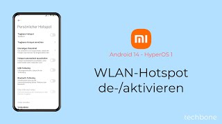 WLANHotspot aktivieren oder deaktivieren  Xiaomi Android 14  HyperOS 1 [upl. by Nwahser347]