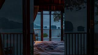 Cozy Island Bedroom with Soothing Rain Sounds for Ultimate Relaxation 🏝️ rain rainyambiance relax [upl. by Etnovad]