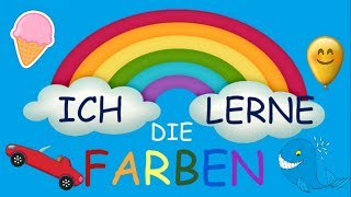 Farben lernen für Kinder  einfach und mit Spaß deutsch lernen [upl. by Julita]