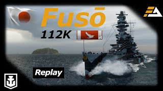 FUSO  non accurate firepower  Japanese Tier VI Battleship  World of Warships [upl. by Alak559]