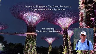 Awesome Singapore Cloud Forest and Supertrees sound and light show Jon Harding [upl. by Adnuhsor943]