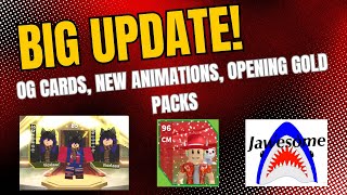 🚨UPDATE🚨 Opening Gold Packs with New Pack Animation in My Soccer Team Roblox [upl. by Midian]