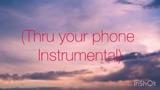 Cardi B Thru your phone instrumental version by me [upl. by Anailli]