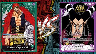 Kid Vs Magellan  One Piece TCG  OP05 Tournament Gameplay [upl. by Shaddock587]