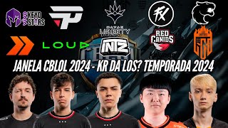 ATUALIZAÇÕES SOBRE a JANELA DO CBLOL KR DA LOS ESSA LINE DA LOUD tá FORTE e TEMPORADA LOL 2024 [upl. by Torrlow]