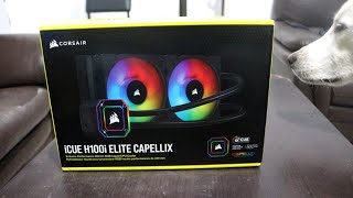 Corsair ICUE H100i Elite Capellix Liquid CPU Cooler Unboxing [upl. by Croom608]