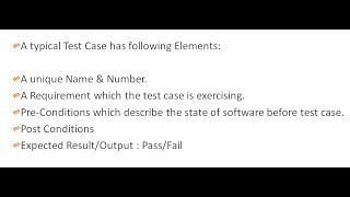 SQA Online  Test Cases in SQA  SQA Templates  Test Case Components  Test Case Examples [upl. by Hadley15]