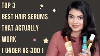 Top 3 Best Hair Serums for Dry and Frizzy Hair under Rs 300  How to Use Hair Serums Correctly [upl. by Aitam224]