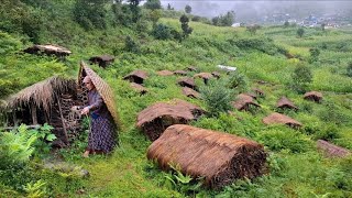 Very peaceful And Relaxing mountain village Lifestyle  daily activity in Himalayan Nepali village [upl. by Cormier]