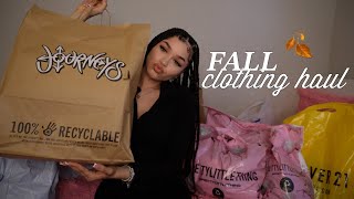 HUGE FALL CLOTHING HAUL  fall essentials  staples [upl. by Laehplar823]