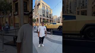 24K Gold Tesla in Dubai dubai shorts dubaicity tesla amazingdubai dubaigold hindi [upl. by Garnet635]