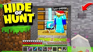 this SECRET Minecraft Base has FINALLY been DISCOVERED Hide or Hunt 5 [upl. by Uela]