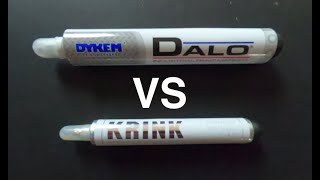 KRINK K90 vs Dykem DALO Marker Graffiti Comparison and Tagging Test [upl. by Baiel]