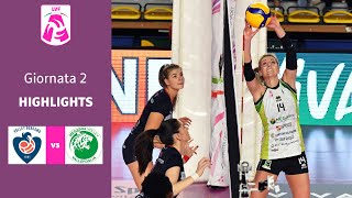 Bergamo  Vallefoglia  Highlights  2 Giornata Campionato 2324  Lega Volley Femminile [upl. by Annadal242]