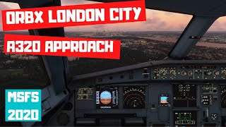 Orbx London City Approach A320 [upl. by Amahcen]