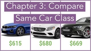 Car Lease BMW 3 Series vs Mercedes C Class vs Audi A4 2020 [upl. by Nomelihp407]