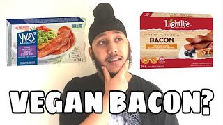 I Tried VEGAN BACON  Yves VS Lightlife [upl. by Kielty751]