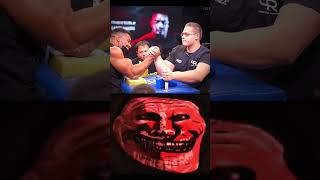 Larry Wheels vs school boy 😮 Arm wrestling 2024 [upl. by Kcinemod]