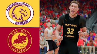 Montverde vs Oak Hill l High School Hoops l 2K24 PS5 Simulation [upl. by Abebi859]