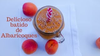 Delicioso batido de albaricoques desayuno saludableDelicious apricot smoothie [upl. by Milt176]