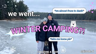 We went WINTER CAMPING  Algonquin Provincial Park Mew Lake Campground Travel Diaries ep 6 [upl. by Delainey]