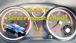 Corsa D Service Indicator Reset [upl. by Ennairam]