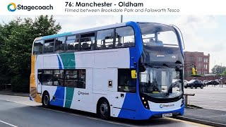 Nippy MMC Stagecoach Manchester 76 service between Brookdale Park and Failsworth Tesco [upl. by Ahsilat]