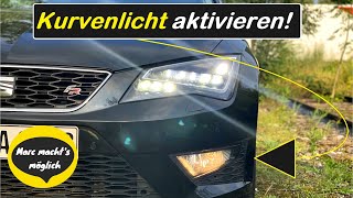 Kurvenlicht  Abbiegelicht aktivieren VCDS Codierung Anleitung Seat Leon 5F FR Cupra coding tutorial [upl. by Akinahs922]