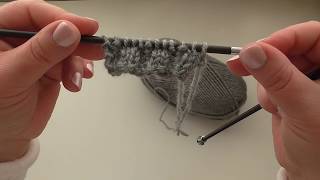 learn to knit  2x2 Rib UK [upl. by Wilbert399]