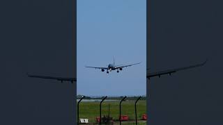 RCAF A330 Landing on a Windy Day at Lajes Azores shorts [upl. by Atirak]