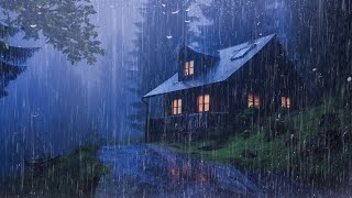 Gentle Night RAIN  Rain Sounds For Sleeping  Thunderstorm Sounds Relax Study ASMR [upl. by Siahc]