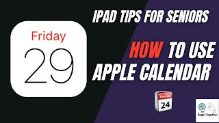 iPad Tips for Seniors How To Use Apple Calendar [upl. by Alliehs434]