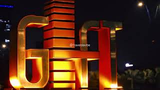 Gift City Cinematic Night View  Vibrant Gujarat  International Finance Tech City  Gandhinagar 4k [upl. by Tucker]