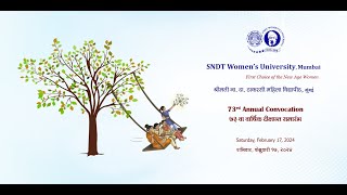 73rd Annual Convocation of SNDT Womens University Mumbai [upl. by Rehteh]