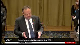 SAIsrael ICJ case  Tal Becker Legal advisor to Israel’s department of foreign affairs [upl. by Bartholomew]