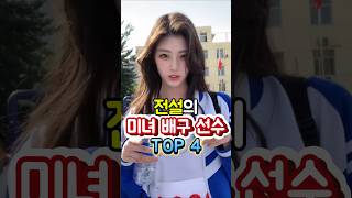 전설의 미녀 배구선수 TOP4 [upl. by Aisatan]