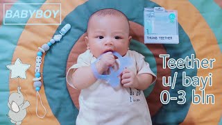 TEETHER LITTLE GIANT  TIP ANTI NGEMUT JARI  UNTUK USIA BAYI 03 BULAN [upl. by Aneekahs]