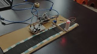 Automatic Car Barrier model with Ultrasonic sensor  Servo Motor SG 90 and Arduino atl [upl. by Norga]