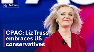 CPAC Liz Truss blames ‘deep state’ for her demise as PM [upl. by Trah553]